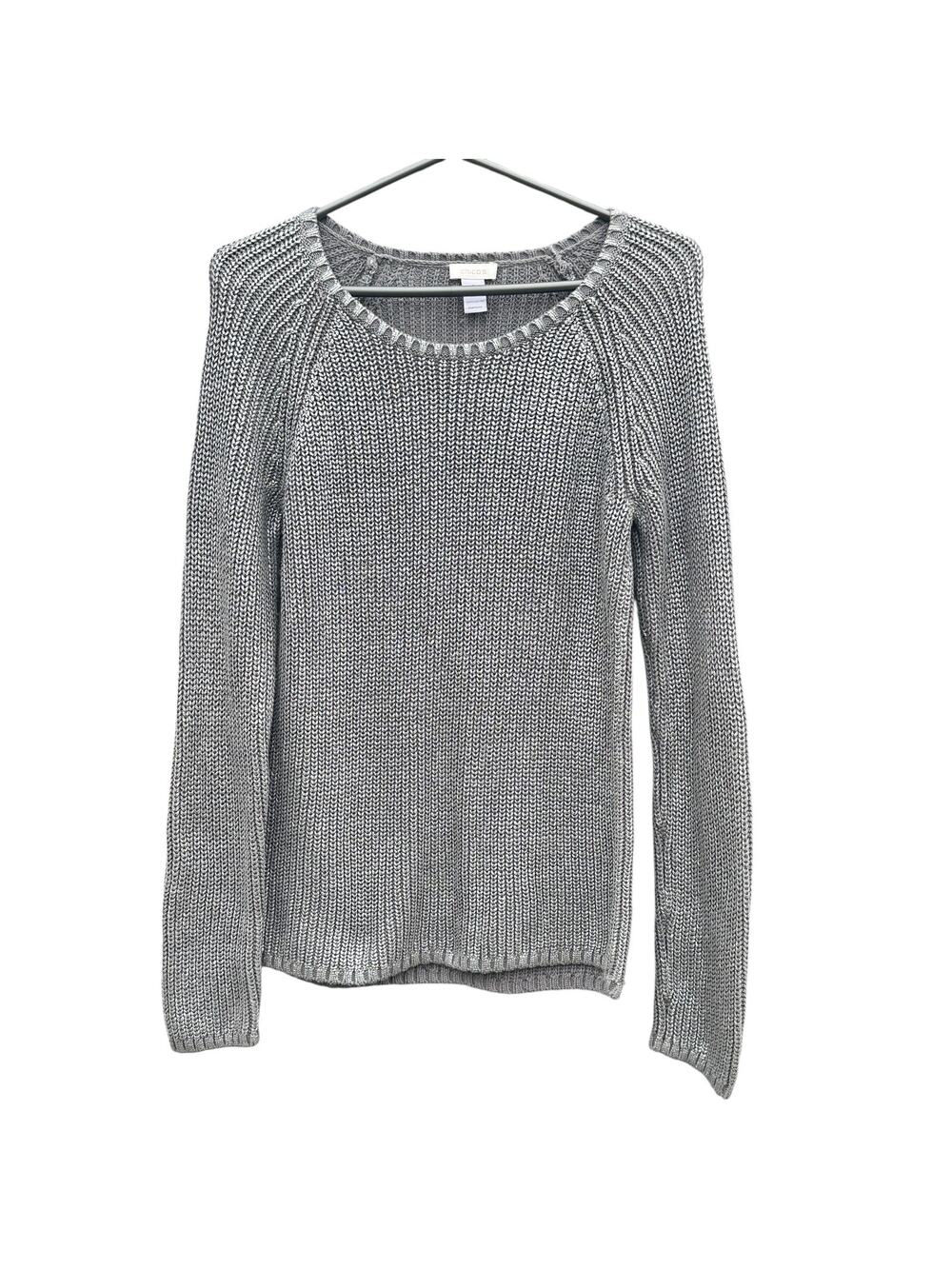 Chico’s Silver Sweater size O